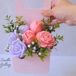 تصویر باکس گل شمعی صورتی 