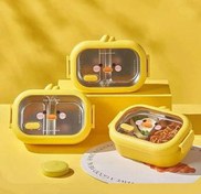 تصویر ظرف غذا طرح جوجه 