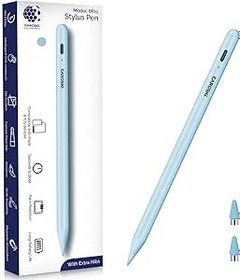 تصویر CAROSKI - قلم استایلوس، مداد آی‌پد با کابل شارژ USB-C (1 سال گارانتی)، حساسیت شیب و جذب مغناطیسی، عمر باتری طولانی (قلم استایلوس (آبی)) - ارسال 20 روز کاری ا CAROSKI - Stylus Pen, iPad Pencil With USB-C Charging Cable (1 Year Warranty) Tilt Sensitivity & Magnetic adsorption, Long Battery Life (Stylus Pen (Blue)) CAROSKI - Stylus Pen, iPad Pencil With USB-C Charging Cable (1 Year Warranty) Tilt Sensitivity & Magnetic adsorption, Long Battery Life (Stylus Pen (Blue))