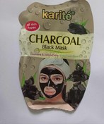 تصویر ماسک ورقه ای ذغالی کاریته اصل سفیدکننده ا Karite Karite