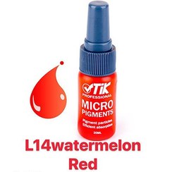 تصویر رنگ تاتو تیک - پایه آب - Watermelon Red - L14 