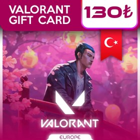 تصویر گیفت کارت ولورانت پوینت 130 تایی ترکیه | Valorant Point Gift Card Turkey 