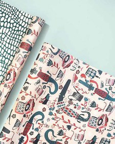 تصویر 3 برگ کاغذ کادو لینن – 1093 