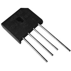 تصویر پل دیود اورجینال 1000 ولت 10 آمپر شانه ای KBU1010 BRIDGE DIODE 1000V 10A KBU1010