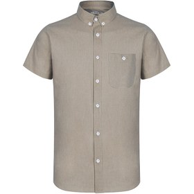 تصویر پیراهن آستین کوتاه مردانه نسکافه ای جیب دار کد198637 