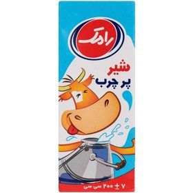 تصویر شیر پرچرب مدت دار رامک 200 میلی لیتری -