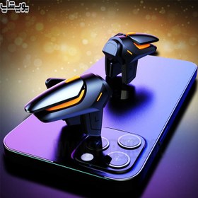 تصویر دسته بازی 4 انگشتی لیزری کالاف دیوتی و پابجی مدل DY01 DY01 mobile gamepad