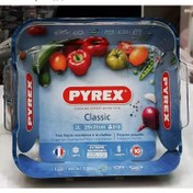 تصویر تابه مربع پیرکس فرانسه سایز 25 در 21 PYREX 