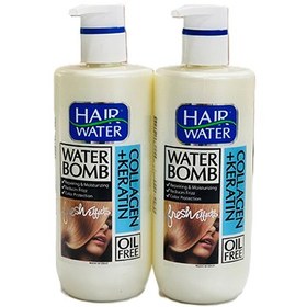 تصویر کرم آبرسان موی سر حاوی کراتین و کلاژن هیرواتر کامان 