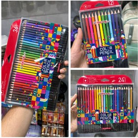 تصویر مداد رنگی مدل Color Pencils (4 ظلعی) 