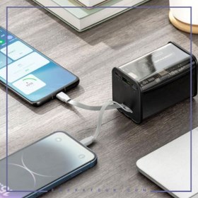 تصویر پاوبانک 20000 همراه با کابل تایپ سی و لایتنینگ ایکس او XO-PB307 Built In Cable Powerbank 