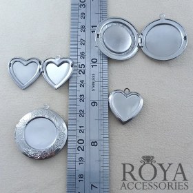 تصویر لاکت استیل 3 قاب پولیش خورده 