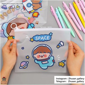 تصویر جامدادی شفاف Cute Space فانتزی 