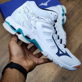 تصویر کفش والیبال اورجینال میزانو مدلMIZUNO Wave Voltage MID 