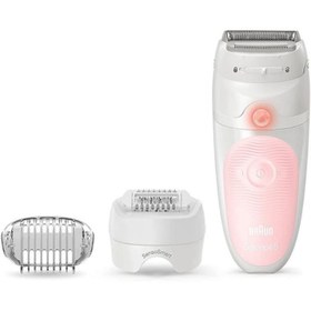 تصویر اپیلاتور مرطوب خشک براون آلمان Braun Silk-épil 5 5-620 BRAUN