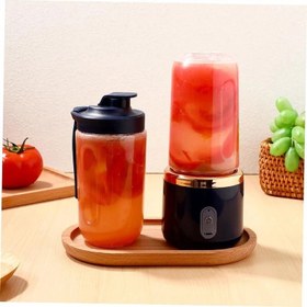 تصویر شیکر شارژی گنجایش MULTI-FUNCTION0.3 تک فنجان مخلوط کن خردکن شارژی portable juicer A-803 310ML