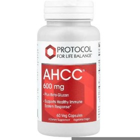 تصویر مکمل بتا گلوکان AHCC® Plus Beta-Glucan از برند Protocol for Life Balance 