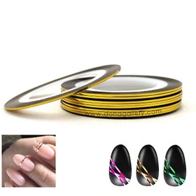 تصویر نوار ديزاين رولي طلايي نوار ديزاين رولي طلايي