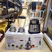 تصویر غذاساز چندکاره بلک کوکر مدل BC-FP344 با بدنه استیل و ۲ سرعته 