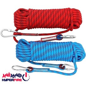 تصویر طناب کوهنوردی دو سر کارابین دار مدل 12MM 12mm double-ended climbing rope with carabiner