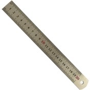 تصویر خط کش فلزی به طول ۲۰ سانتی متر ا Stainless Ruler 20cm Stainless Ruler 20cm