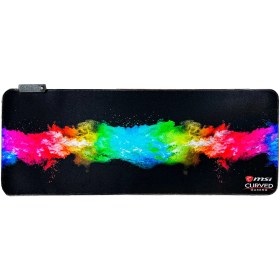 تصویر ماوس پد گیمینگ RGB مدل MSI ابعاد 40*90 سانتی متر MSI RGB GAMING MOUSE PAD 40*90 CM