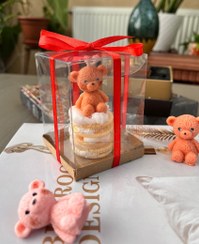 تصویر شمع دست ساز تدی فانتزی 