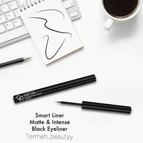 تصویر خط چشم مات بسیار مشکی اسمارت لاینر گلدن رز Golden Rose Smart Liner Matte and Intense Black Eyeliner