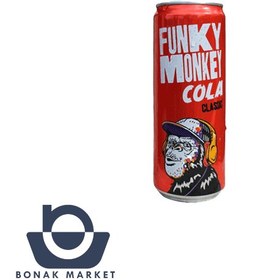 تصویر نوشیدنی انرژی زا فانکی مانکی کولا کلاسیک 330 میل funky monkey funky monkey