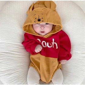 تصویر سِت لباس نوزادی- بچه گانه تُرک، تامین و ارسال از خاک ترکیه/ آیکون Babies Winnie The Pooh Hoodie Snap Snap Sweet 1005261 چاپ شده Icon Babies Winnie The Pooh Baskılı Kapşonlu Çıtçıtlı Sweet 1005261