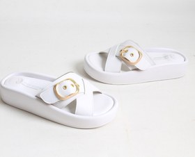 تصویر صندل سگک دار(کرم) کد 3508 