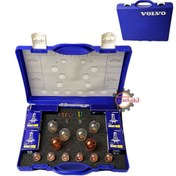 تصویر مجموعه لامپ چراغ جلو و فندوقی و خطر عقب اصلی 