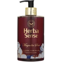 تصویر مایع دستشویی صورتی آبرسان مگنولیا استار هرباسنس HerbaSense Magnolia Star Handwash