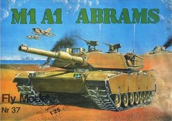 تصویر کیت ماکت مقوایی تانک آمریکایی Abrams M1A1 