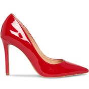 تصویر کفش مجلسی زنانه استیلتو قرمز پاشنه ۷ سانت ورنی 