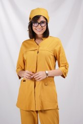 تصویر اسکراب پزشکی زنانه لاکرا کشی خردلی 