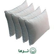 تصویر بالش رویال میکروژل مدل مغزی‌ دوزی بسته 4 عددی 