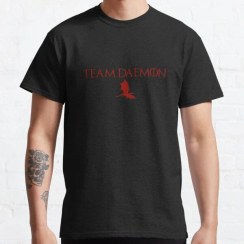 تصویر تیشرت house of the dragon طرح team daemon red with red dragon Classic T-Shirt کد 195928 