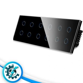 تصویر کلید 12 پل هوشمند تویا TUYA زیگبی (لمسی) 