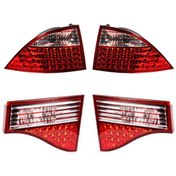 تصویر چراغ خطر روی صندوق و بدنه فابریک اس ان تی مناسب سمند سورن بسته بندی 4 عددی SNT SNTSMP2TTL Automotive Rear Left Lighting For Samanad Soren