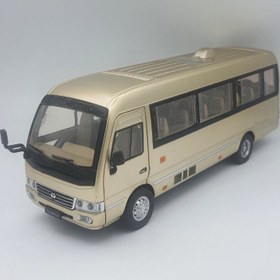 تصویر ماکت فلزی اتوبوس تویوتا - بژ 
