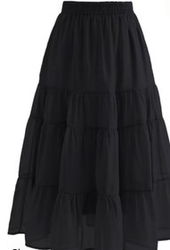 تصویر دامن آوا - مشکی / ۳(۴۴_۴۶) / ۸۵ 