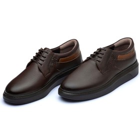 تصویر کفش چرم مدل الیور بندی زیره پی یو 