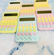 تصویر ماشین حساب - زرد 