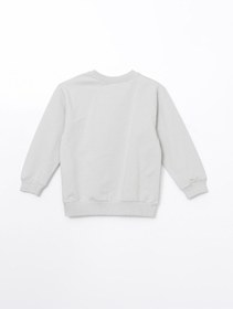 تصویر سویشرت نوزاد مردانه با یقه دوچرخه‌ای مد LC Waikiki - LC Waikiki -- 958835552- اورجینال 