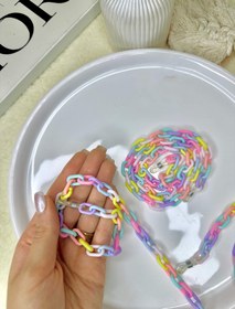 تصویر بند عینک زنجیری رنگی کد ۱۳۴ 