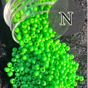 تصویر منجوق ژاپنی رنگ سبز 