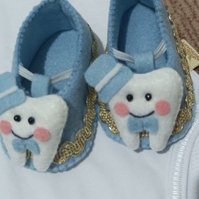 تصویر سیسمونی نوزادی لباس ست دندانی پسرانه (لباس دندونی) 4 