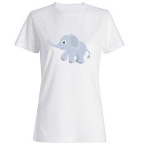 تصویر تیشرت زنانه طرح فیل کد 4470 