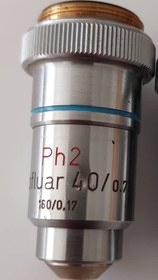 تصویر لنز میکروسکپ 40x فازکنتراست 2 Objective lenz 40x phaco2